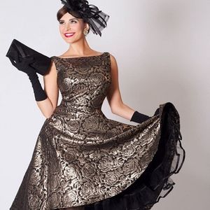 Tatyana Boutique Silver Roses Dress